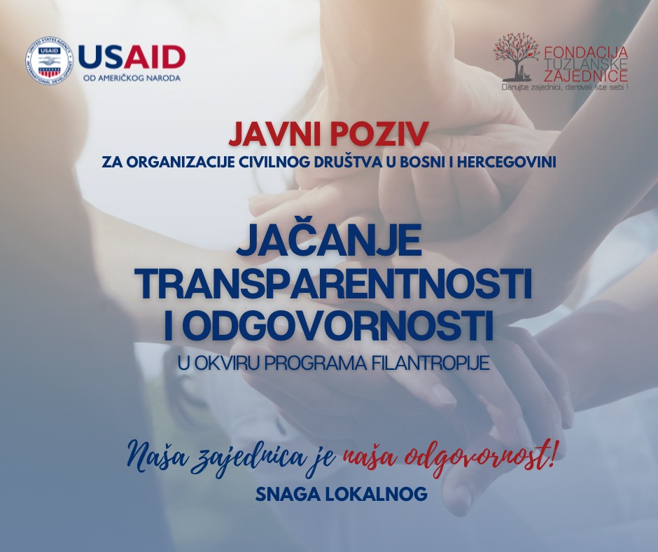 Javni Poziv Za Organizacije Civilnog Dru Tva Udru Enja I Fondacije U